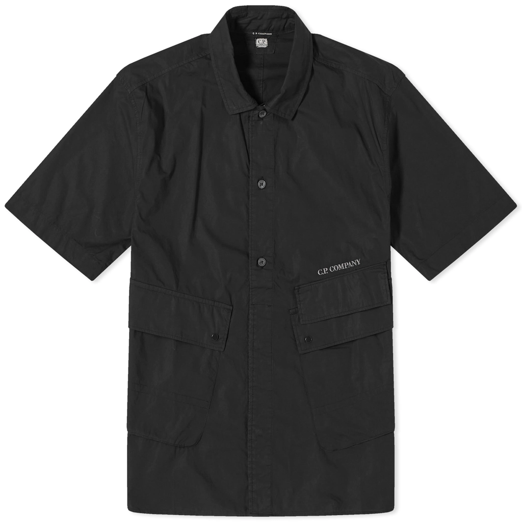 CP Company Men's Popeline Pocket Shirt Black